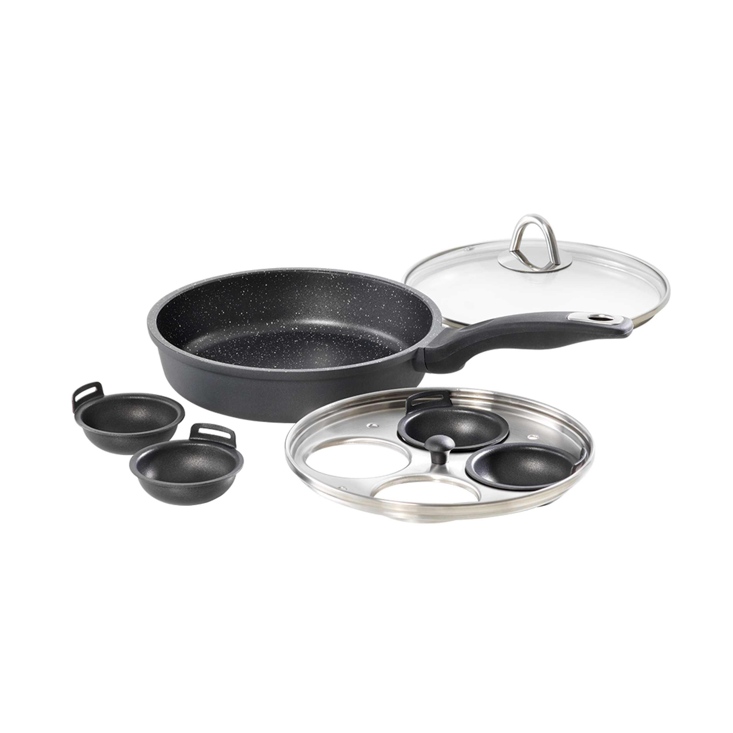 Cuisine::pro® GRANITE™ 4-Egg Poacher with Lid 1.4qt