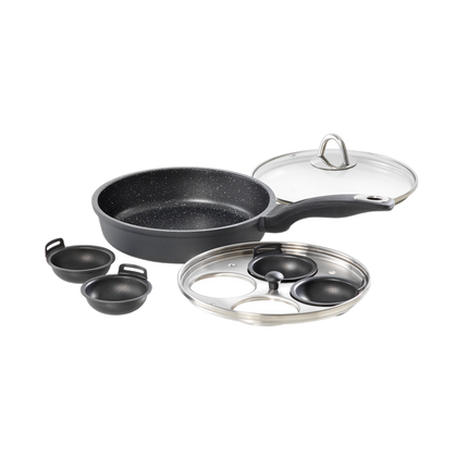 Cuisine::pro® GRANITE™ 4-Egg Poacher with Lid 1.4qt
