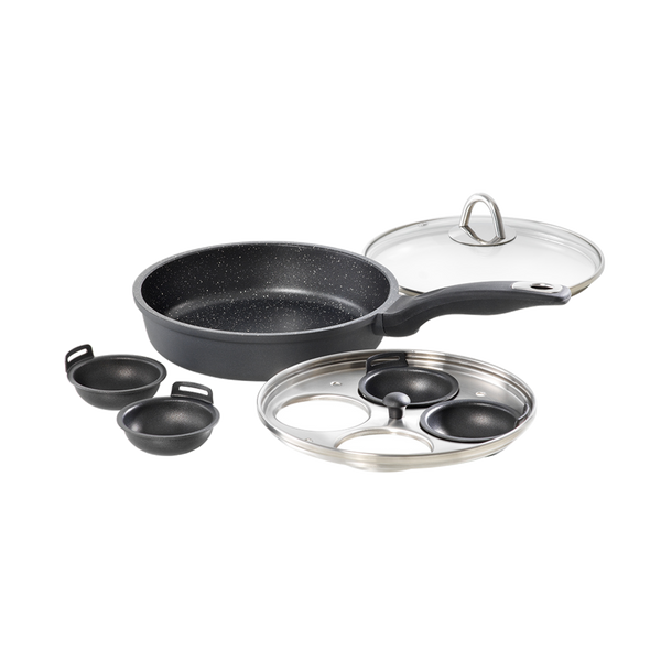 Cuisine::pro® GRANITE™ 4-Egg Poacher with Lid 1.4qt - hover