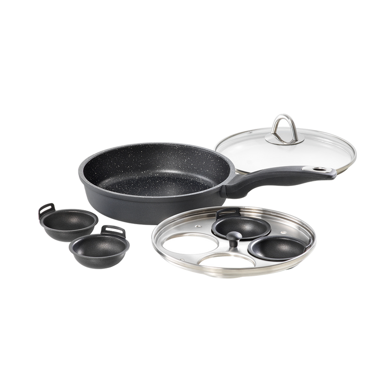 Cuisine::pro® GRANITE™ 4-Egg Poacher with Lid 1.4qt - hover