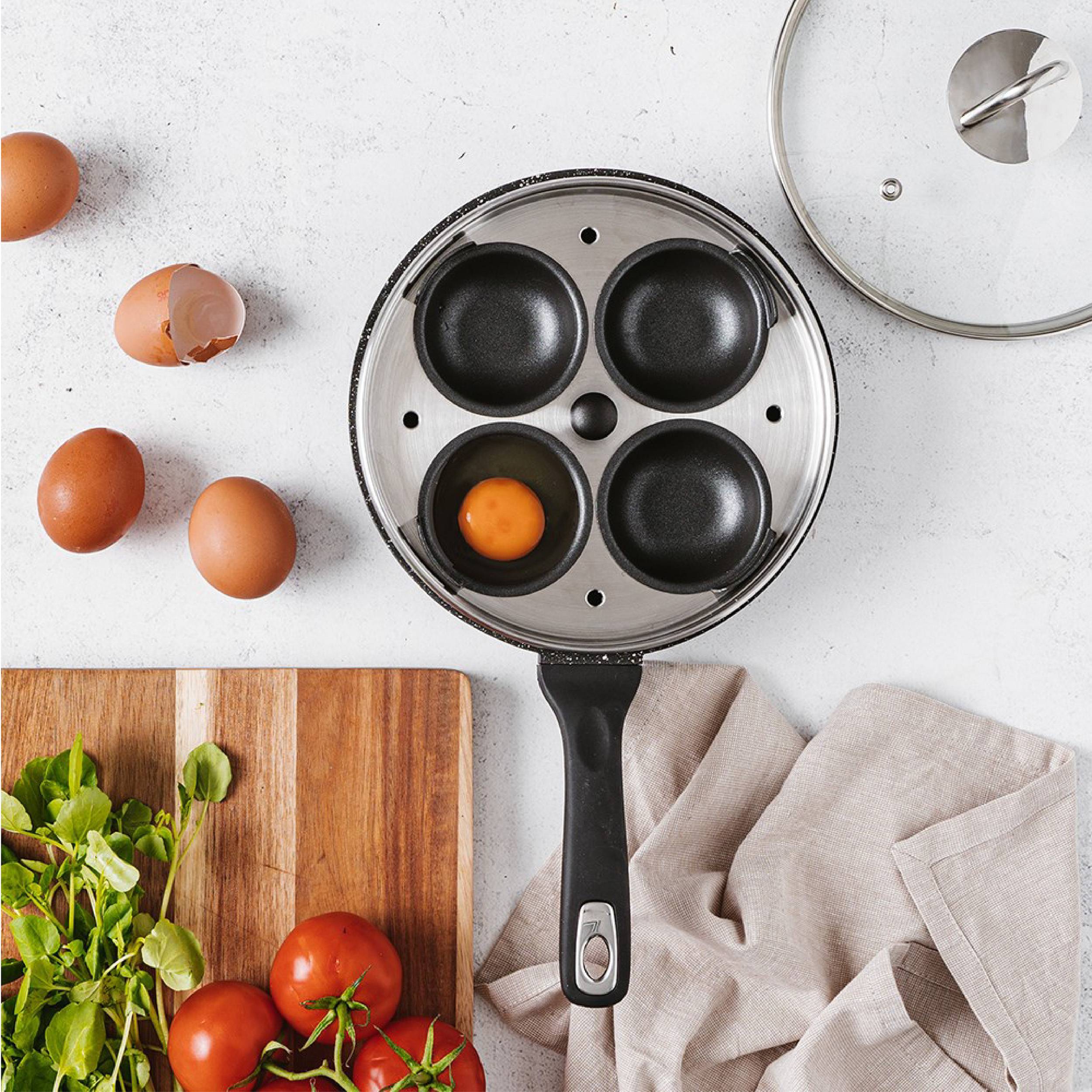 Cuisine::pro® GRANITE™ 4-Egg Poacher with Lid 1.4qt