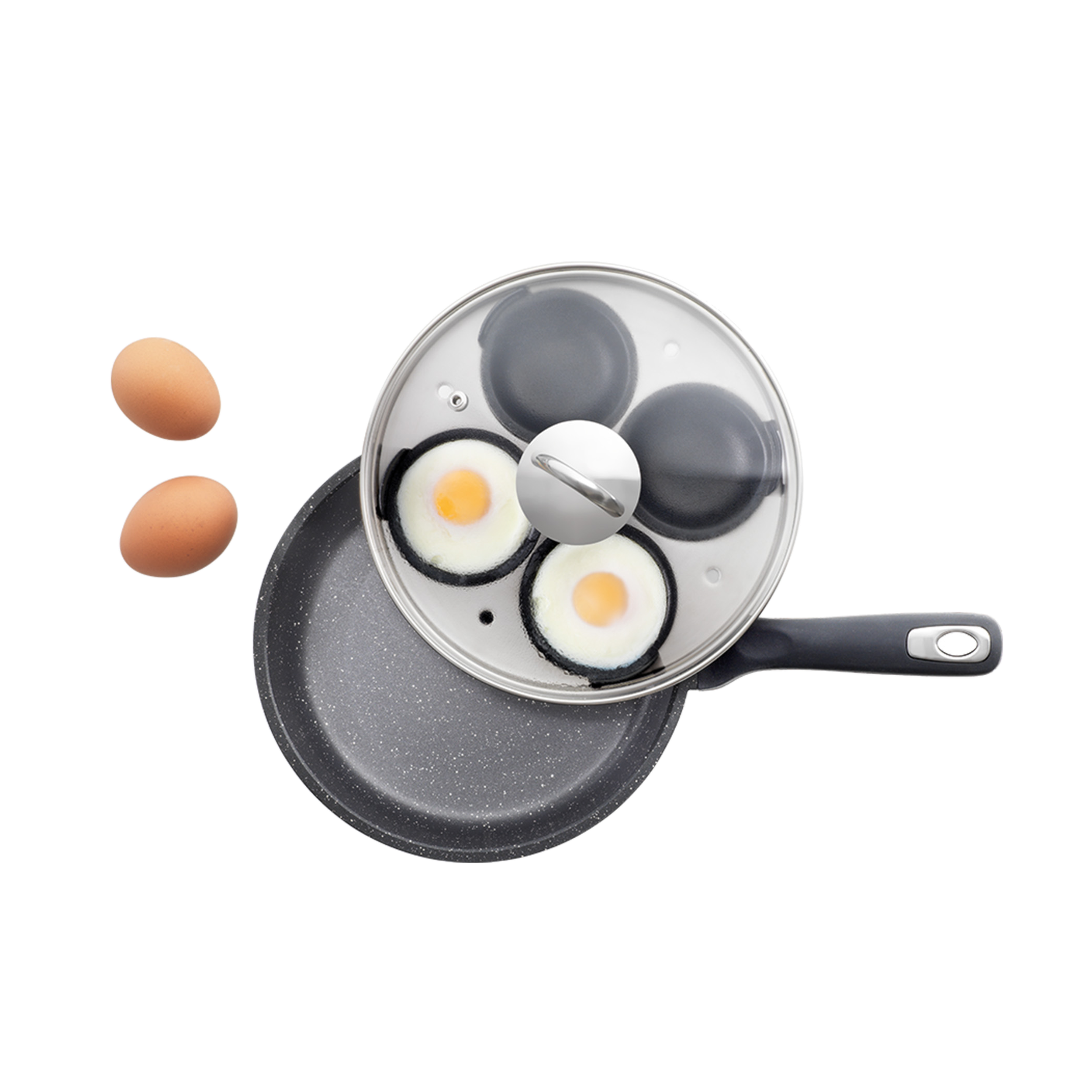 Cuisine::pro® GRANITE™ 4-Egg Poacher with Lid 1.4qt