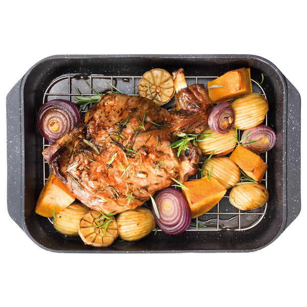 Cuisine::pro® GRANITE™ Roaster with Rack 5.9 Qt.