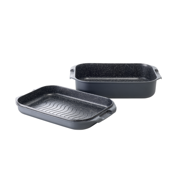 Cuisine::pro® GRANITE™ Roaster with Grill 6.5 Qt.