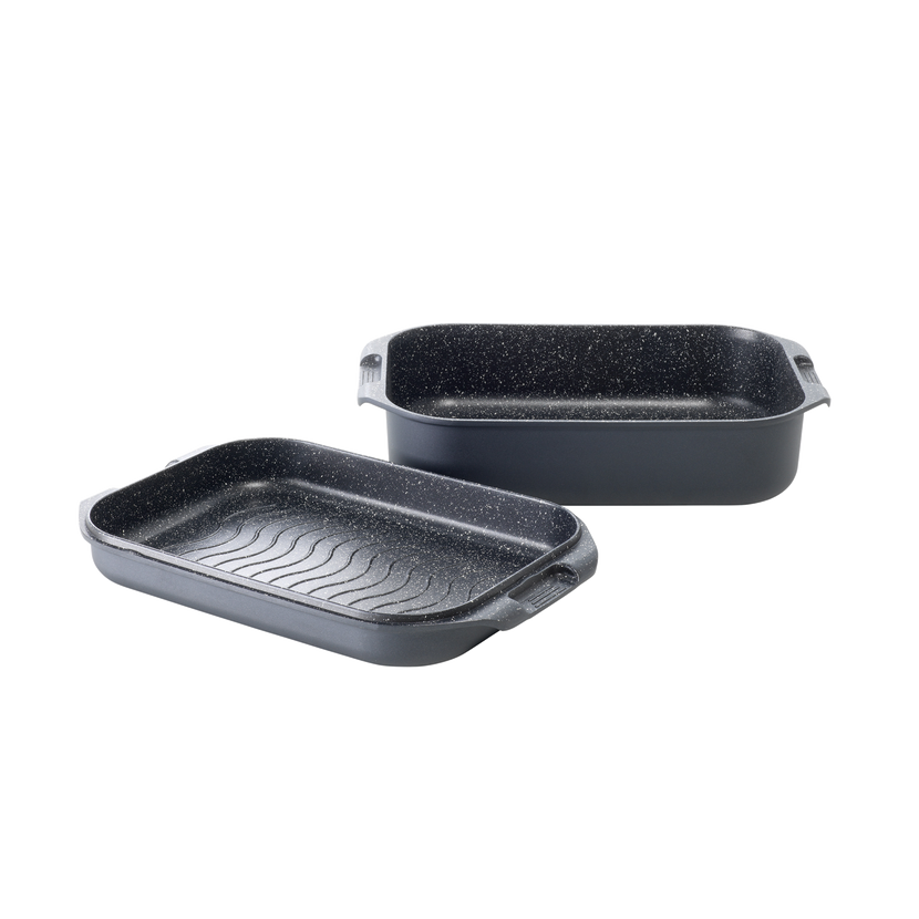 Cuisine::pro® GRANITE™ Roaster with Grill 6.5 Qt.