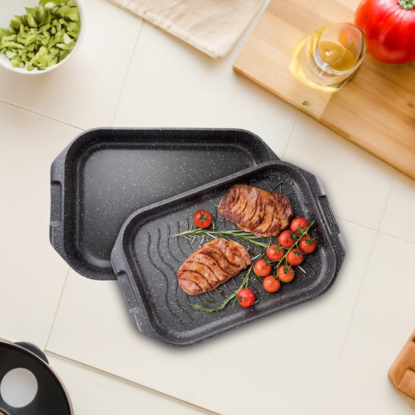 Cuisine::pro® GRANITE™ Roaster with Grill 6.5 Qt. - hover