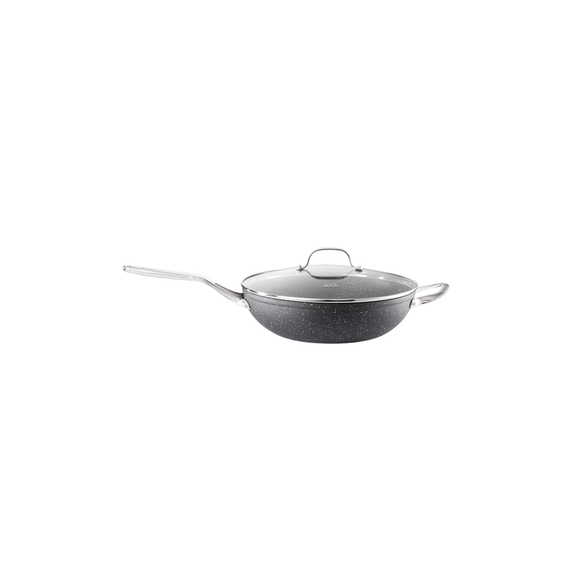 Cuisine::pro® IRONROC™ Wok with Lid 12