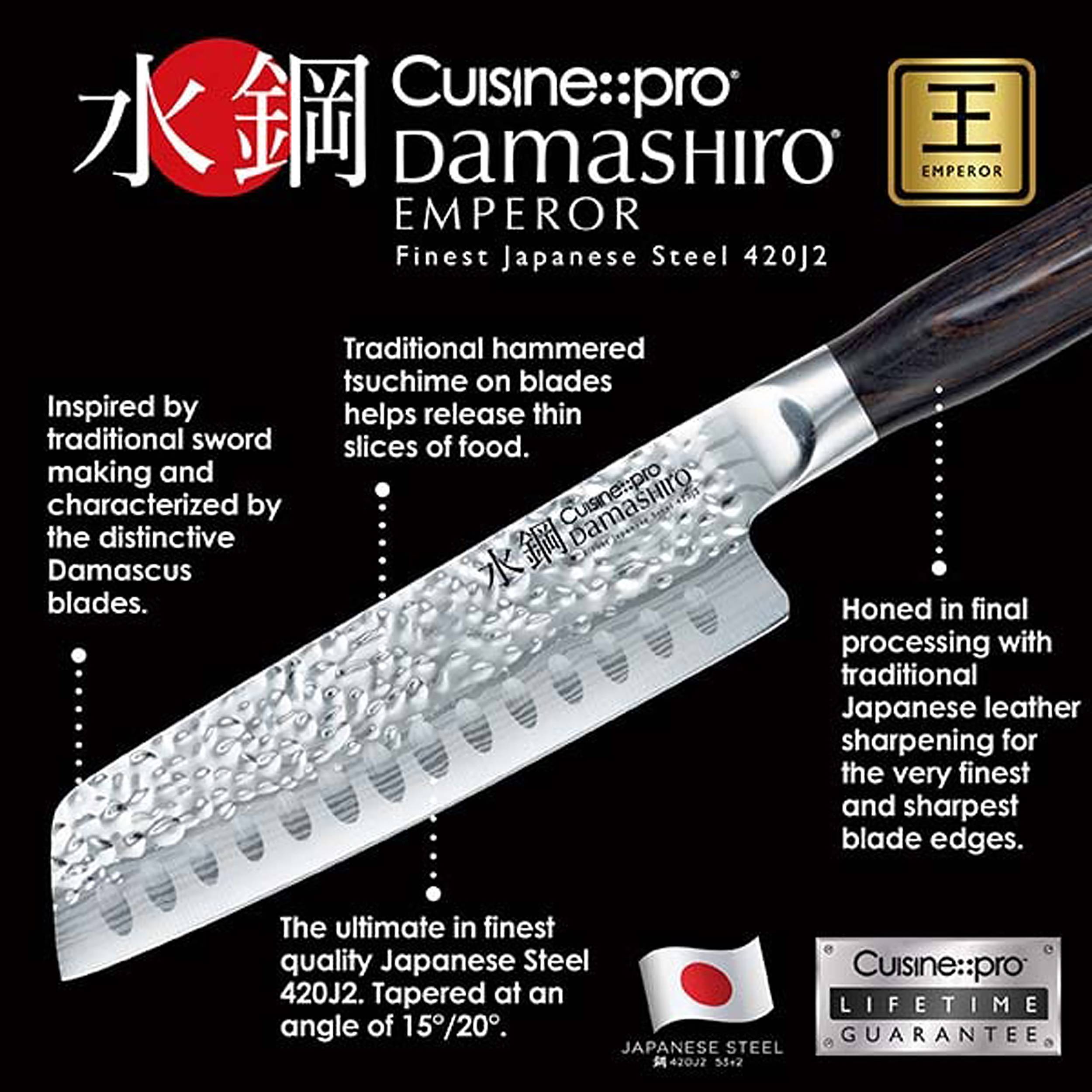 Cuisine::pro® Damashiro EMPEROR® Hisa 6-Piece Knife Block