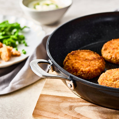 Cuisine::pro® GREEN STONE™ 12.5in Frypan with Helper Handle