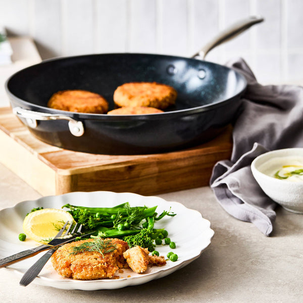 Cuisine::pro® GREEN STONE™ 12.5in Frypan with Helper Handle