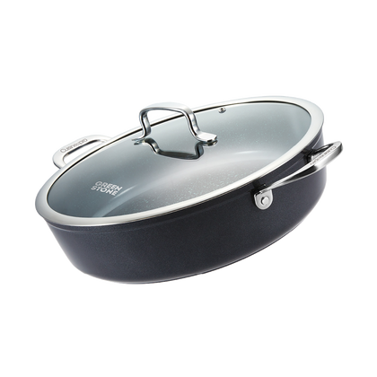 Cuisine::pro® GREEN STONE™ 6.1 Qt. Ultimate Pan with lid