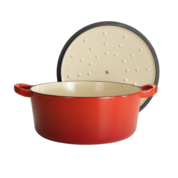 Cuisine::pro® LE CONNOISSEUR™ 6.6 Qt. Round French Oven with a self-basting lid for perfect cooking.