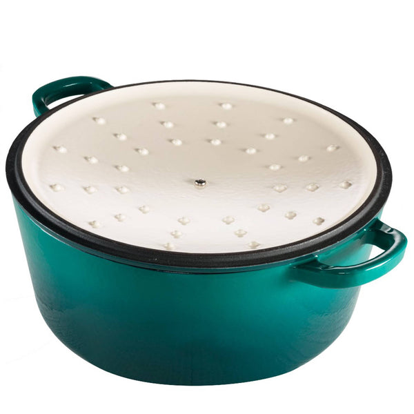 Cuisine::pro® LE CONNOISSEUR™ 6.6 Qt. Round French Oven with self-basting lid for optimal cooking.