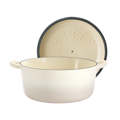 Cuisine::pro® LE CONNOISSEUR™ 6.6 Qt. Round French Oven with self-basting lid and premium enamel finish.