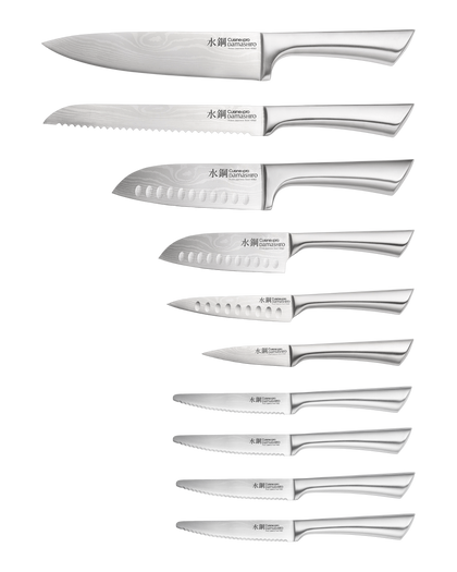 Cuisine::pro® Damashiro® Kinzoku 7-Piece Knife Block + 4 Bonus Steak Knives