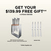 Cuisine::pro® Damashiro® Kinzoku 7-Piece Knife Block + 4 Bonus Steak Knives