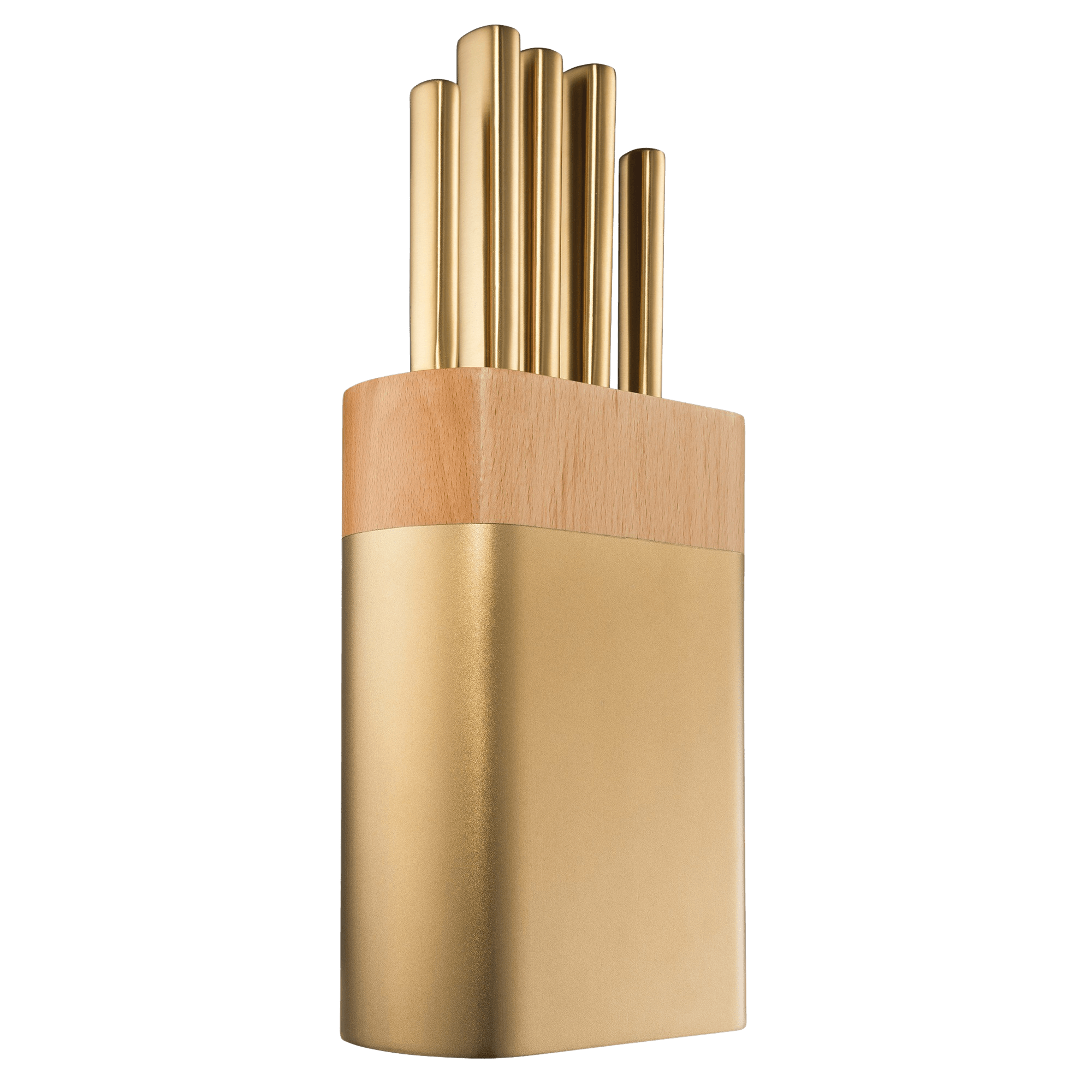 Power A Daisho Nara 6-Piece Knife Block Set in Brass